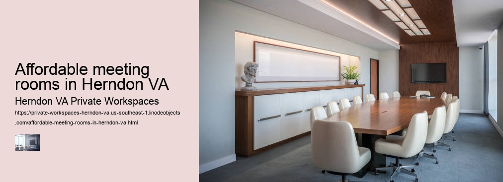 Affordable meeting rooms in Herndon VA